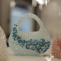 Luxury Handmade Crystal Beaded Floral Mini Handbag for Women